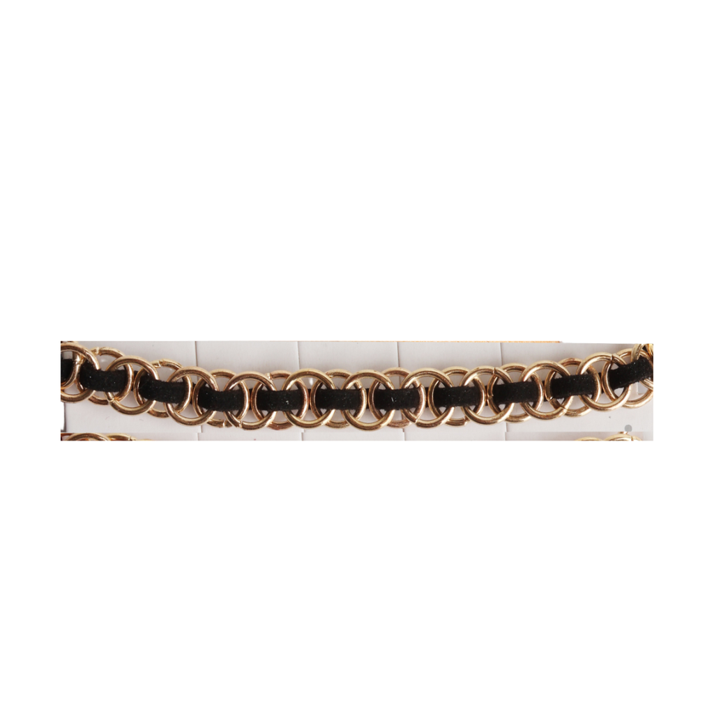 PULSERA CON CADENA CRUZADA