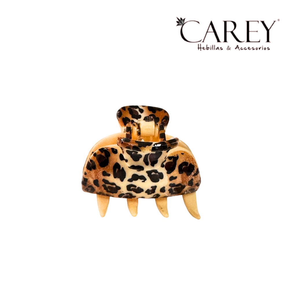 PINZA 4 DIENTES BOMBE ANIMAL PRINT