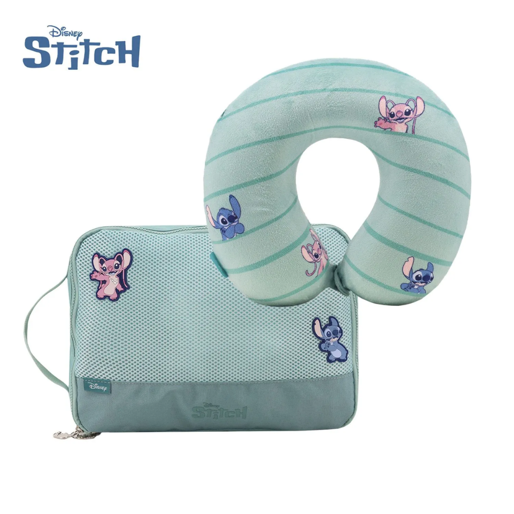 ALMOHADON + ORGANIZADOR DE VIAJE STITCH