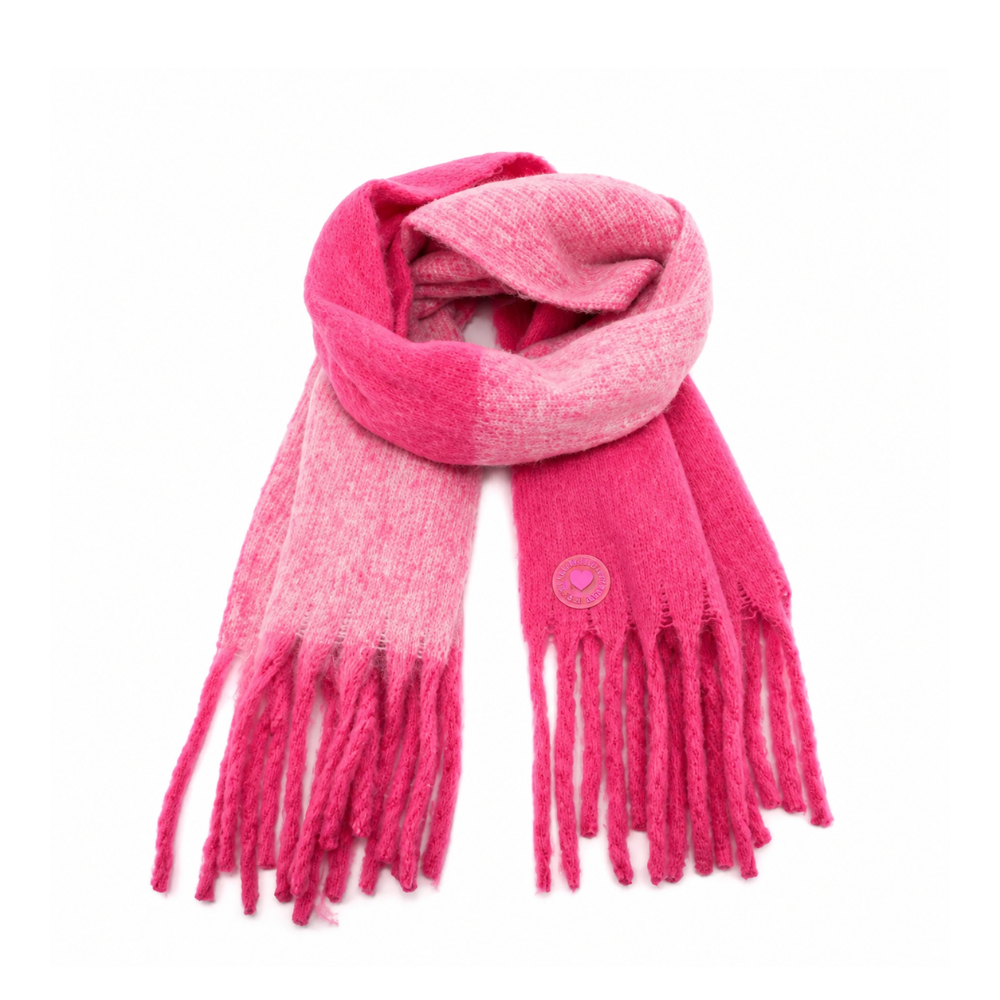 BUFANDA NUBE BICOLOR APLIQUE TRENDY
