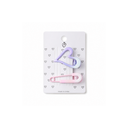 SET HEBILLAS X2 COLOR PASTEL CORAZON