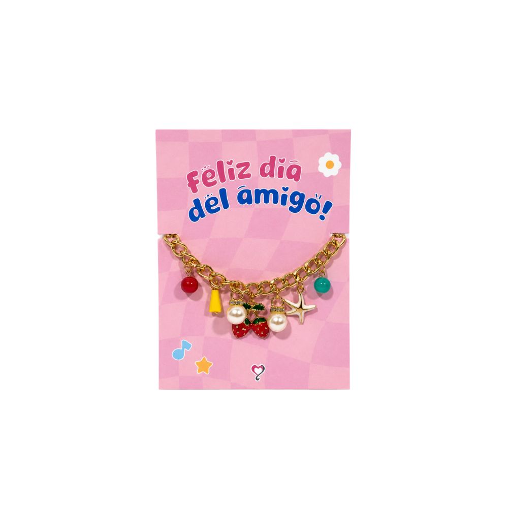 COMBO 8 DIA DEL AMIGO PULSERA DIJES