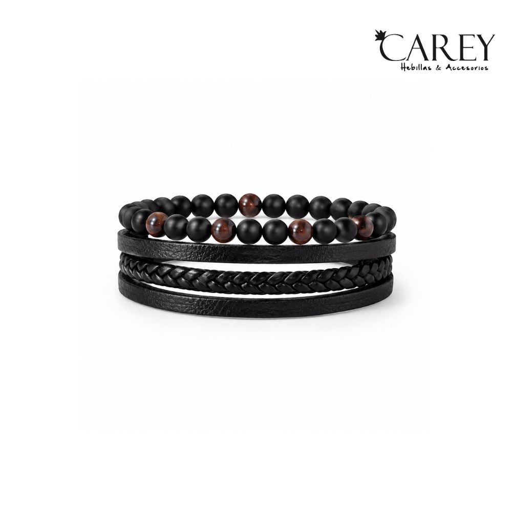 PULSERA HOMBRE VINTAGE CON CIERRE IMANTADO CAREY
