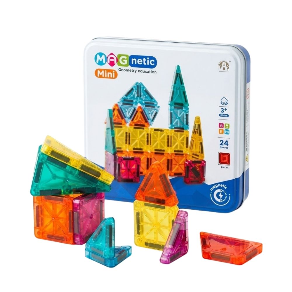 BLOQUES MAGNÉTICOS MINI GEOMETRY X24