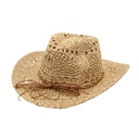 SOMBRERO DE RAFIA ESTILO VAQUERO