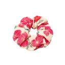 COLITA SCRUNCHIE TEXTIL ESTAMPADA DISEÑO FLORES