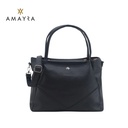 CARTERA TOTE CON COSTURAS EN V Y MINI LOGO AMAYRA