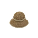 SOMBRERO PILUSO CROCHET DE RAFIA CON FRANJA TRENDY