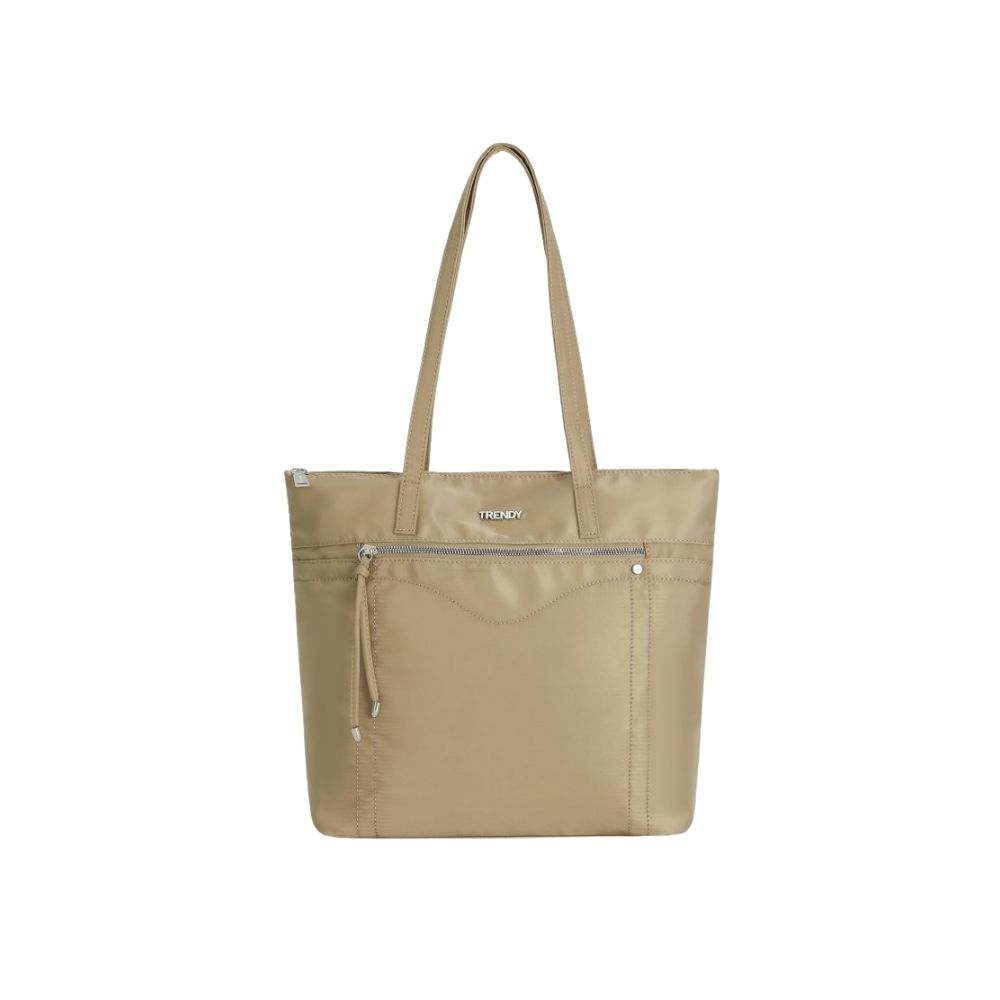 CARTERA TOTE BAG BOLSILLO FRONTAL TRENDY