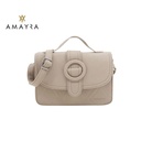 CARTERA BANDOLERA CON HEBILLA CIRCULAR AMAYRA