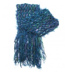 BUFANDA DE HILO TEJIDA 135X15XM