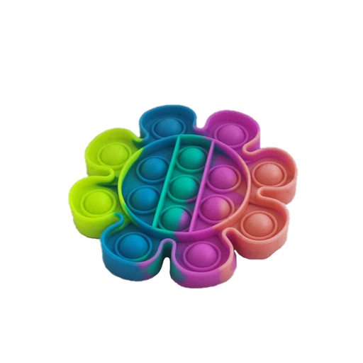 [34665] POP IT FLOR MULTICOLOR 12x12cm
