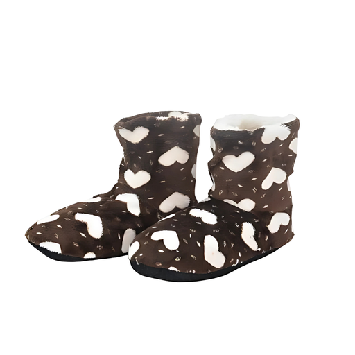 [35933] PANTUBOTAS ESTAMPA DE CORAZON CON ABRIGO