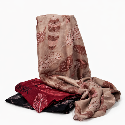 [40339] CHALINA COLOR ESTAMPA PLUMAS