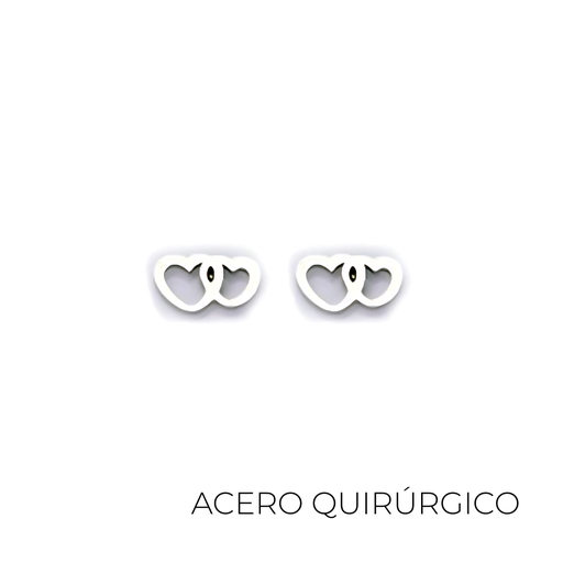 [40689] AROS ACERO QUIRURGICO CORAZON BLISTER X12