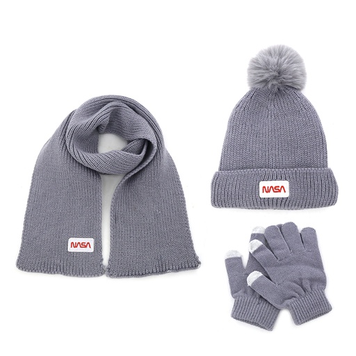 [40733] SET NASA BUFANDA + GORRO + GUANTES