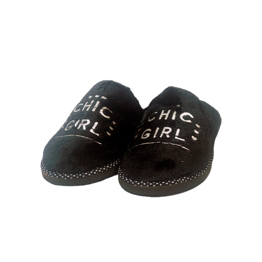 [40930] PANTUFLA DAMA POLAR ESTAMPADA 35-36