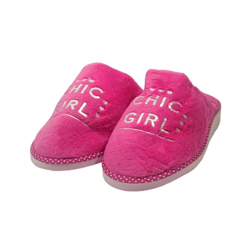 [40931] PANTUFLA DAMA POLAR ESTAMPADA 37-38