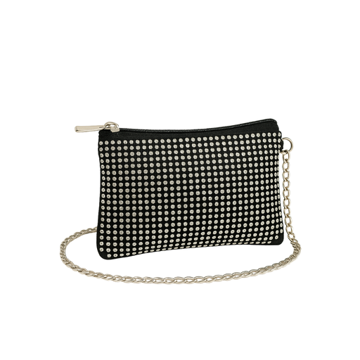 [41076] CARTERA FULL STRASS MINISOBRE CON CADENA