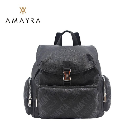 [41863] MOCHILA AMAYRA TEXTURADA MULTIBOLSILLO