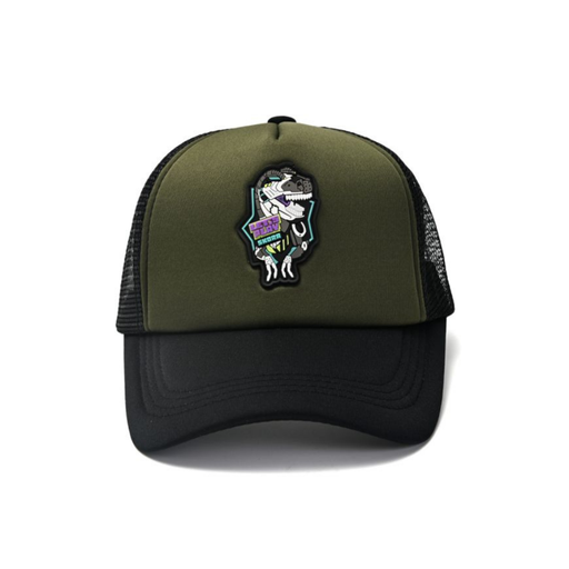 [42398] GORRA CAP INFANTIL ESTAMPADO EN RELIEVE DE GOMA (DINOSAURIO)