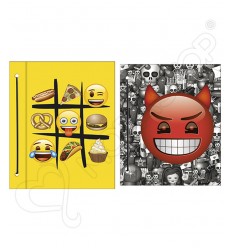 [13413] CARPETA NRO 3 CARTONE CON CORDON EMOJI