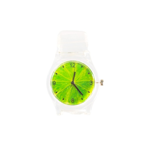 [42488] RELOJ MALLA TRANSPARENTE CUADRANTE EN COLORES