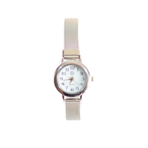 [42501] RELOJ MALLA METALICA FINA CUADRANTE EN COLORES