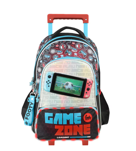 [43339] MOCHILA CARRO 18" GAME ZONE CON LUZ LED