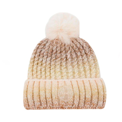 GORRO POMPON RAYITAS