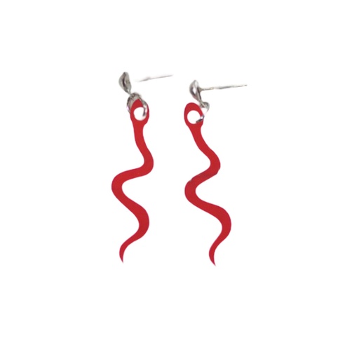 [44554] AROS CON DIJE DE SERPIENTE ACRILICO