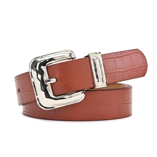 [44640] CINTURON CON HEBILLA ANCHA SIMPLE