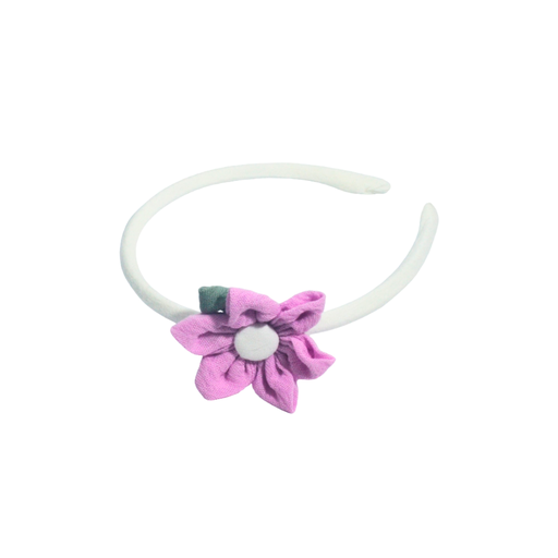 [45156] VINCHA FINA CON APLIQUE DE FLOR
