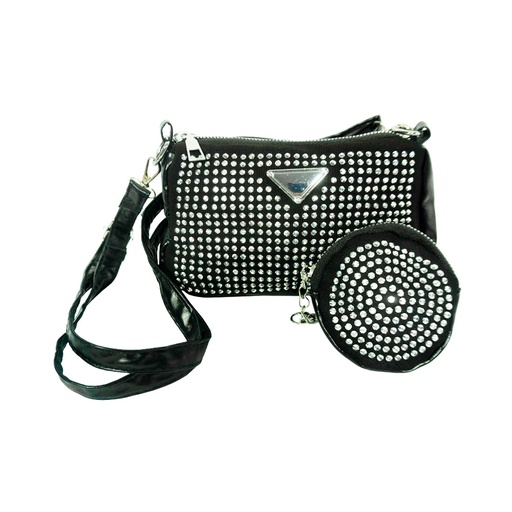 [45708] CARTERA STRASS CON MONEDERO