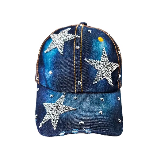 [45766] GORRA DE JEAN CON STRASS ESTRELLA