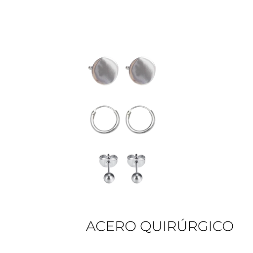 [45810] SET DE AROS X3 ACERO QUIRURGICO