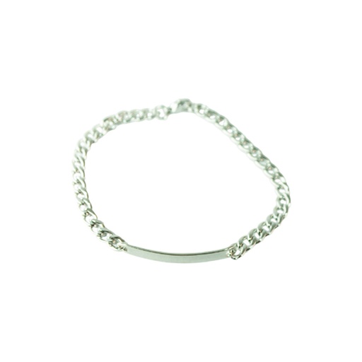 [45821] PULSERA ACERO PLATEADA