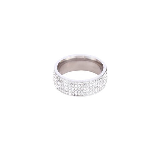 [45826] ANILLO ACERO CON STRASS