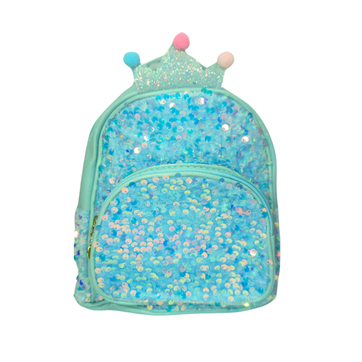 [45912] MOCHILA INFANTIL LENTEJUELA Y CORONA