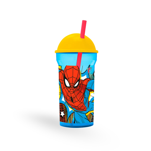 [46107] VASO CON TAPA Y BOMBILLA SPIDERMAN