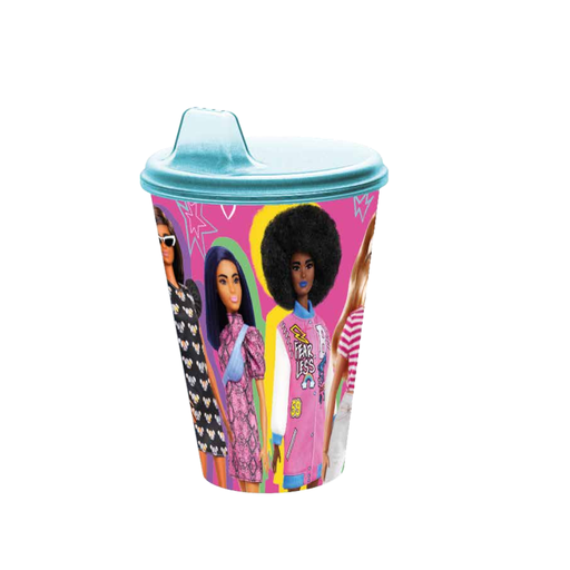 [46156] VASO CON PICO BARBIE 430ML