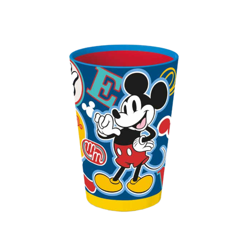 [46237] VASO CON SOPAPA ANTIDESLIZ MICKEY MOUSE 240ML