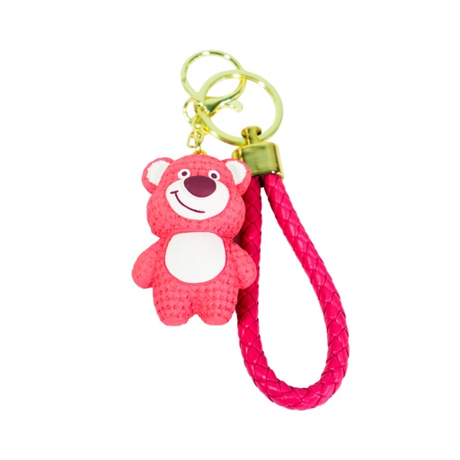 LLAVERO LOTSO DORADO CON CINTA Y GANCHO