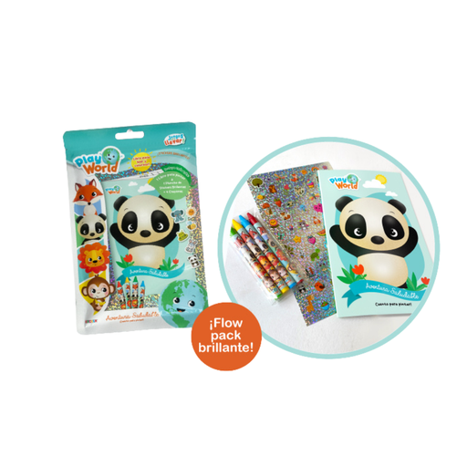 [46702] LIBRO PARA PINTAR + CRAYONES PANDA