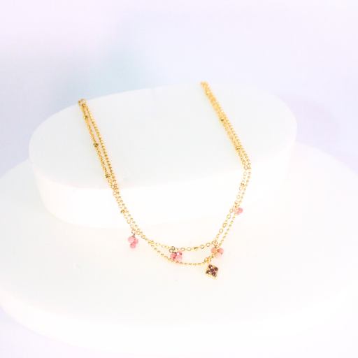 [47740] TOBILLERA DORADO O PLATEADO DIJES VARIOS