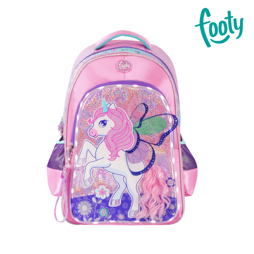 [47781] MOCHILA UNICORNIO LUZ LED 18" FOOTY