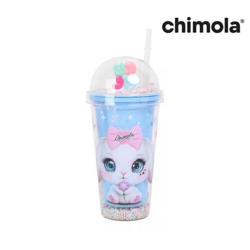 [48019] VASO 450 ML CHIMOLA CON BOMBILLA BUNNY