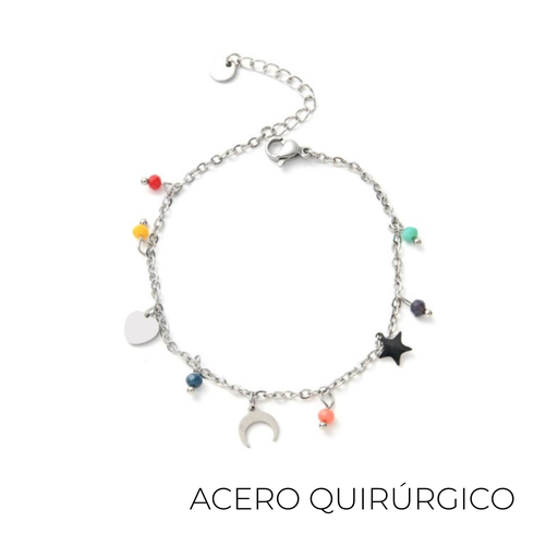 [48512] PULSERA CHARMS DE ACERO QUIRURGICO