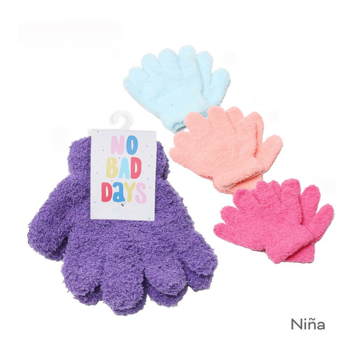 GUANTES INFANTIL COLOR LISO DE PIEL DE MONO