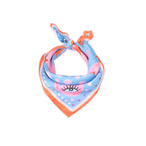 [48873] PAÑUELO DE SEDA GOOD VIBES 50X50